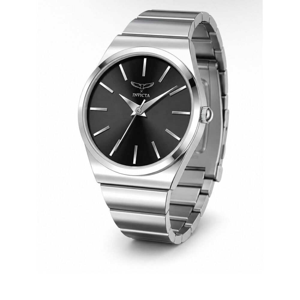 Invicta Celestial Lady 28mm Metal Silver Black Dial Watch 69052 NIB Black
